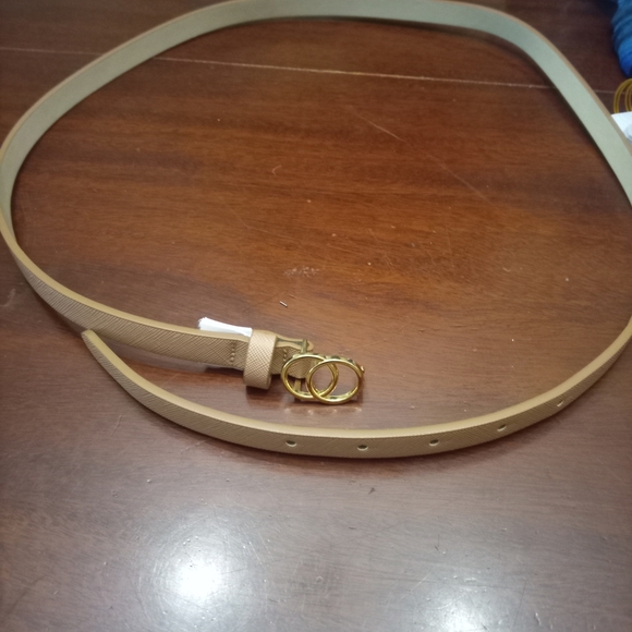 Aldo Tan Belt with Gold Accent - Picture 1 of 2